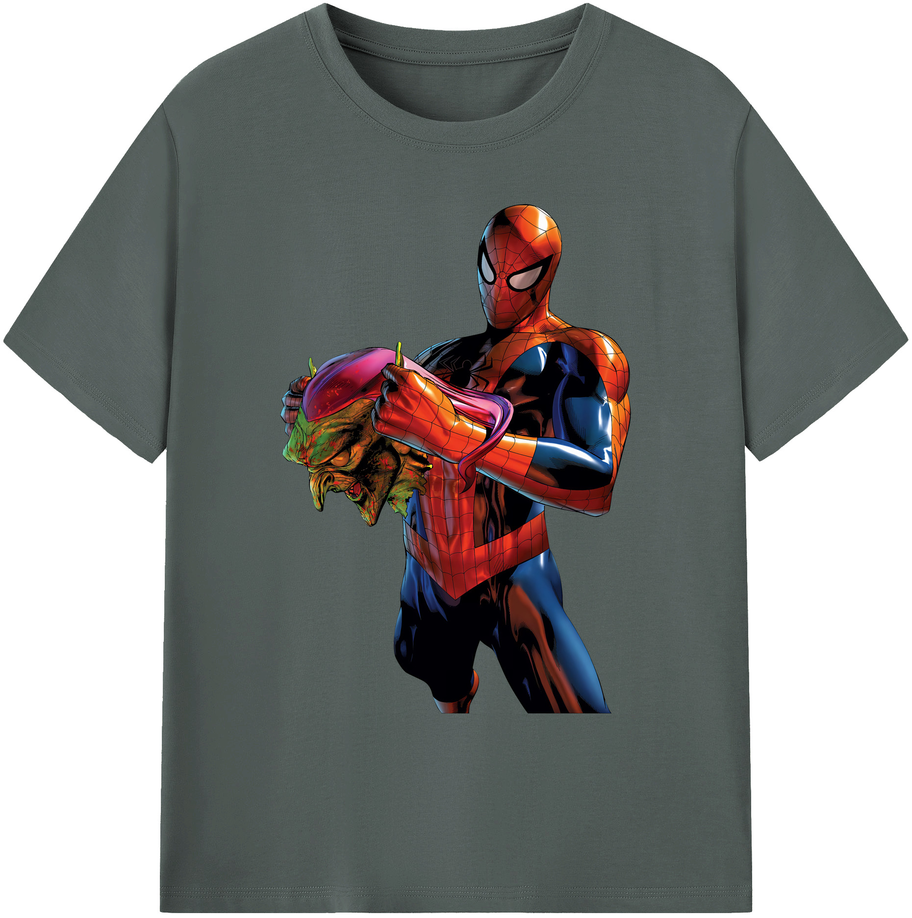 （画像用） Spider Man スパイダーマン 綿100％ メンズ半袖Tシャツ｜肌触りやわらか＆通気性